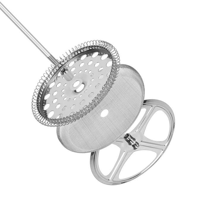 Заварювальний чайник Fissman з поршнем 1000 мл скляна колба (9118)