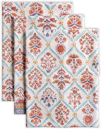 Набір із 3 багатоцільових кухонних рушників Барних рушників День подяки/Різдво (50 см x 70 см) (20 римських рушників, 50 x 70 см (набір із 3 шт.)), 39 Hermine Noel