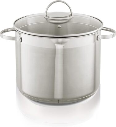 Каструля 10 л з нержавіючої сталі зі скляною кришкою 26 см KHG
