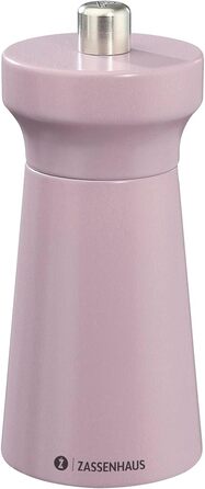 Пісок Zassenhaus WESTERLAND лакована деревина бука Головка млина з деревини бука з плавним регулюванням високопродуктивної керамічної шліфувальної машини Млин для спецій для солі 12 см, Ø 5,4 см (млин для перцю, лотос)