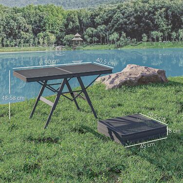 Стіл для кемпінгу 90 х 40,5 см Outsunny