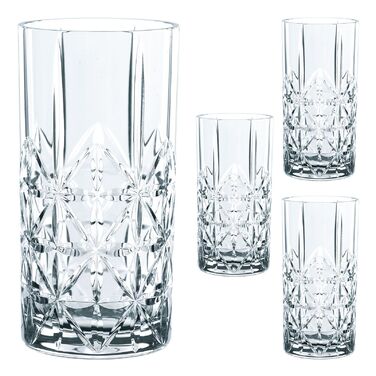 Склянка для лонг-дрінків 375 мл, набір 4 предмети, Vivant Riedel