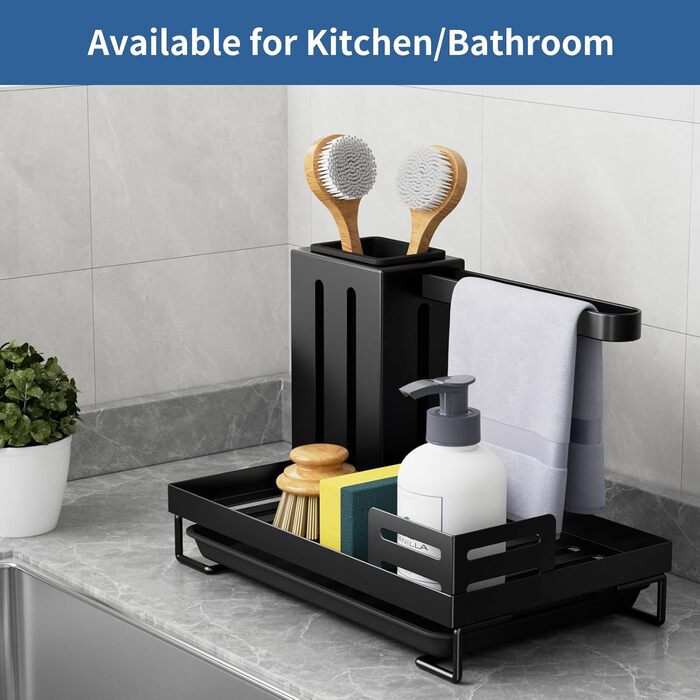 Органайзер для раковины, черный FOXWHALE