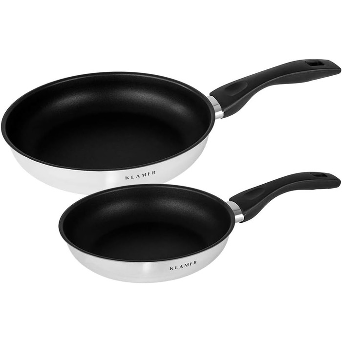 Набор профессиональных сковород 20 см и 24 см, 2 предмета Klamer