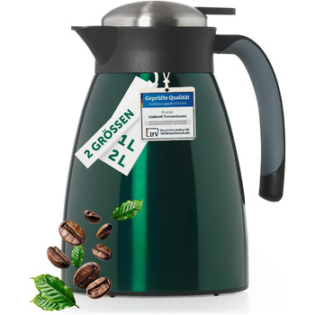 Термос-кавник 1 л нержавіюча сталь, темно-зелений Blumtal