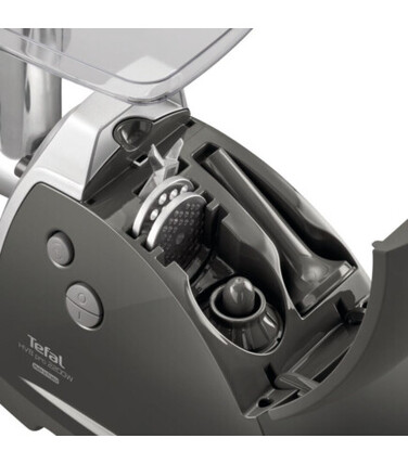 Tefal Мясорубка HV8 Successor, 2200Вт, 4.5кг/мин, 3 решетки, насадка для колбас, кеббе, 4 терки, пластик/металл, черный
