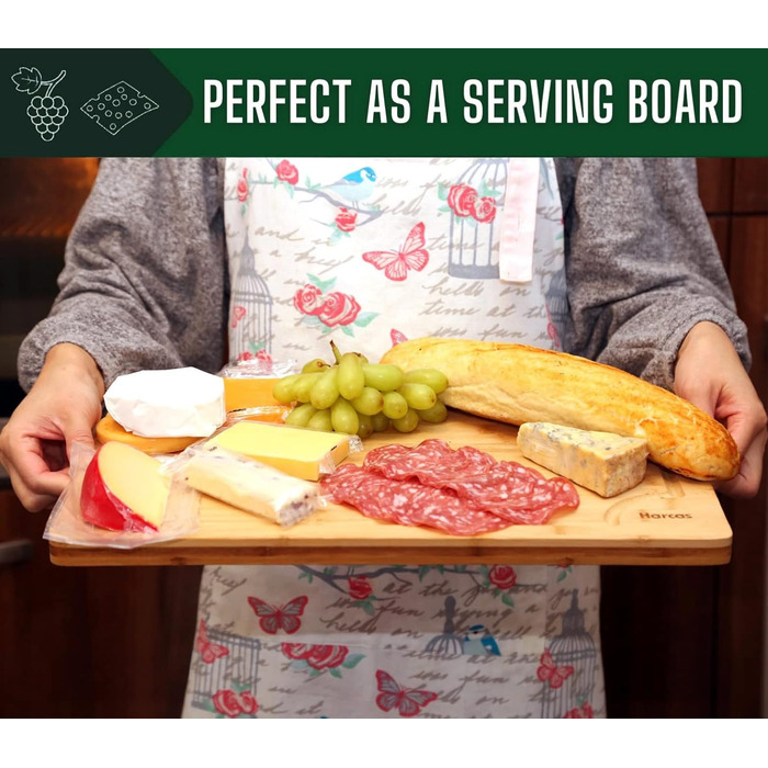 Дошка обробна 45 x 30 x 2 см бамбукова Harcas