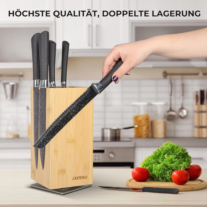 Блок для 20 ножів, що обертається на 360 градусів Exitoso