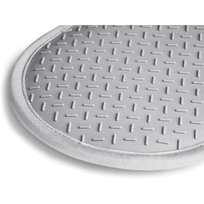 Набір 2 шт. Силікон і бавовна, термостійкі (прихватки, сірі)