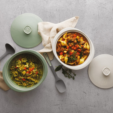 Форма с крышкой круглая LEO BALANCE, зеленый, керамика, диам. 24 см, 4,5 л BergHOFF