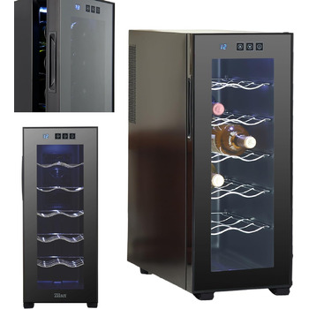 Винний холодильник з світлодіодним освітлення до 12 пляшок Zilan