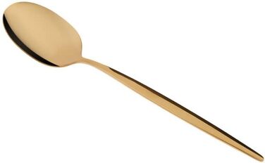 Набір столових приборів Karaca Lizbon Gold з 30 предметів для 6 осіб з коробкою, нержавіюча сталь, 30 предметів золотих столових приборів, ідеально підходить для щоденного використання, преміальна якість