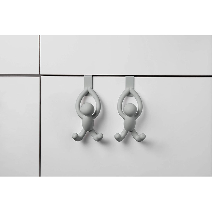 Набір з 2 надверних гачків сірий Buddy Umbra