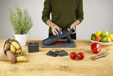 Овочерізка, 6 предметів, включає 4 вставки та контейнер для зберігання Fackelmann