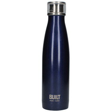 Пляшка металева Built Midnight Blue, з подвійними стінками, синя, 500 мл