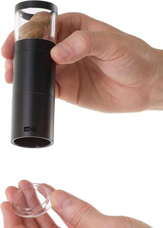 Набор мельниц для перца чили и мускатного ореха, 2 предмета, черный AdHoc