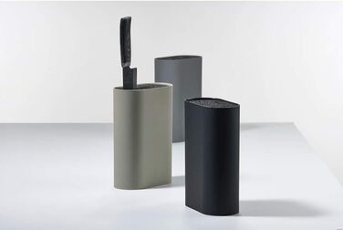 Одинарний блок ножів без ножа, 17 x 9 см, висота 24 см, чорний (грязьовий) Zone Denmark