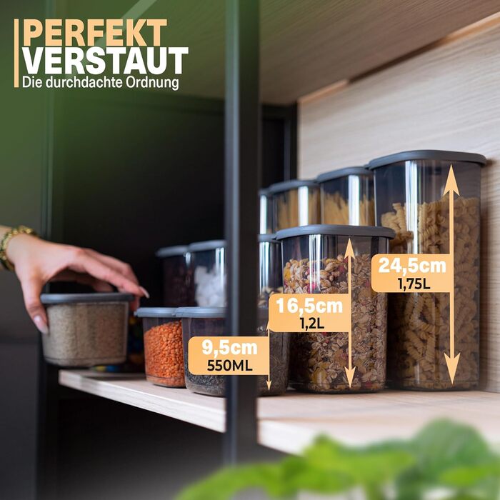 Набор контейнеров для хранения 12 предметов Vialex