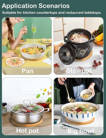 Термостійка підставка 4 бамбукових conisy