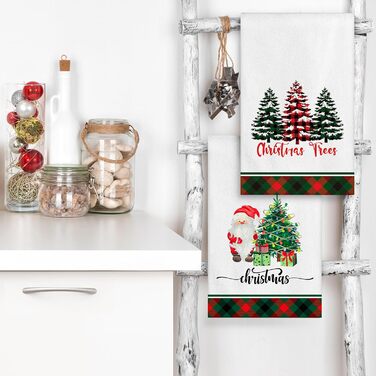 Набір з 4 різдвяних кухонних рушників 45 x 65 см, набір P Ohok