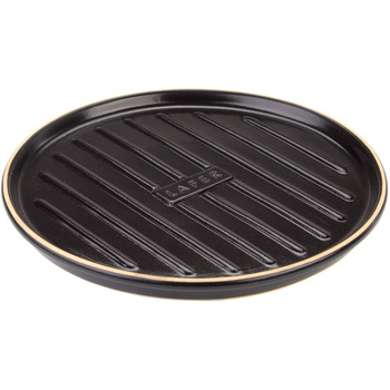 Блюдо для гриля з вертикальною решіткою кругле, 32 см, чорне, Römertopf BBQ Römertopf