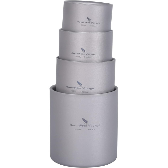 Складний кавовий посуд для напоїв 4 шт. Ti3032D Boundless Voyage