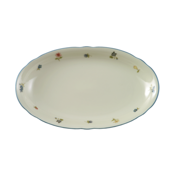 Блюдо для закусок / десертів 24 см Streublume blauer Rand Marie-Luise Seltmann