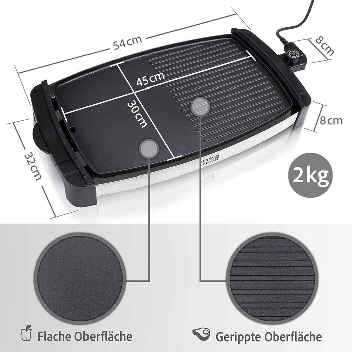 Электрический гриль 2200 Вт LEBENLANG