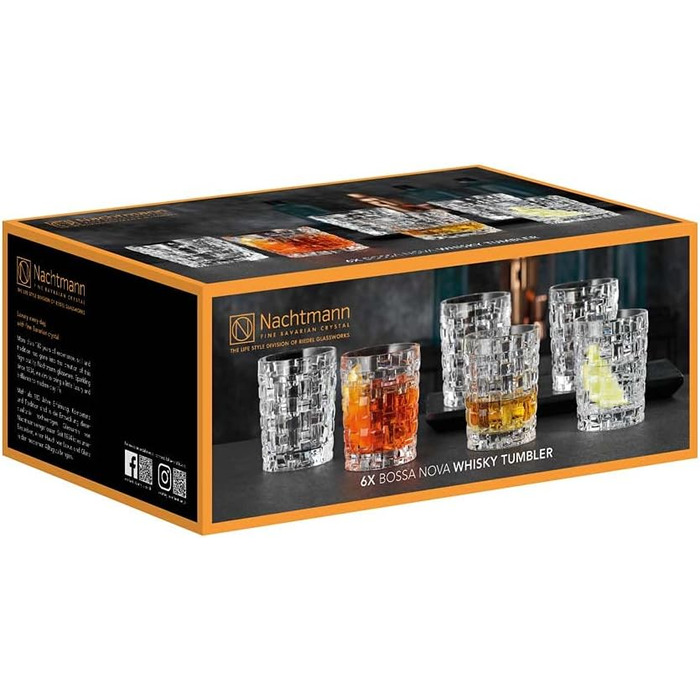 Набір склянок для віскі 330 мл, 6 предметів, Bossa Nova Nachtmann