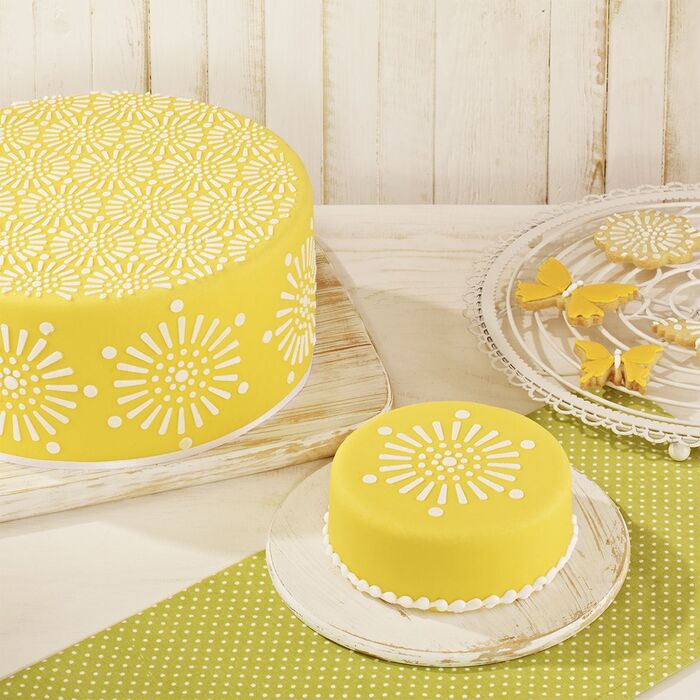 Набір трафаретів з мереживним візерунком для торта, 2 предмета, Mandala RBV Birkmann