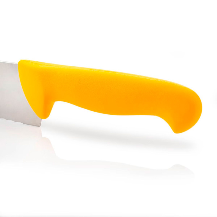 292210 Ніж кухарський 250 мм серія '2900' жовтий зубчастий