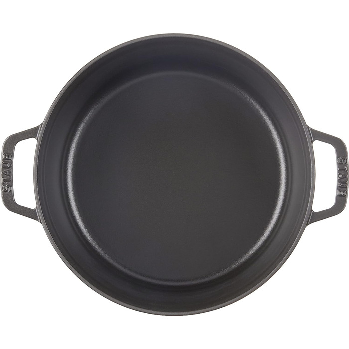 Кокот круглый 26 см, черный Staub