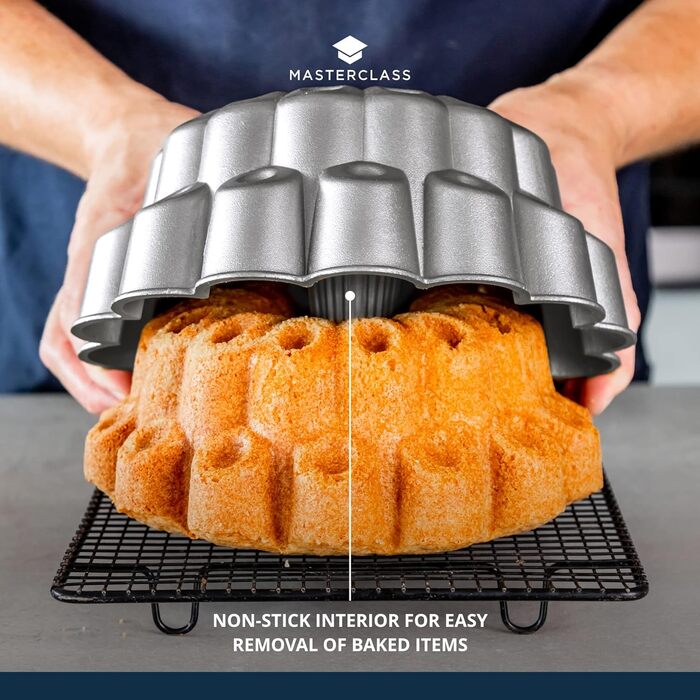 Декоративна форма для випікання Kitchen Craft MASTERCLASS BUTTON, алюмій, 24,7 х 24,7 х 10 см