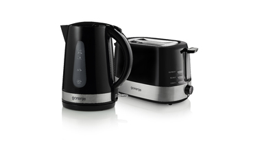 Gorenje Електрочайник, 1,7л, пластик, чорний