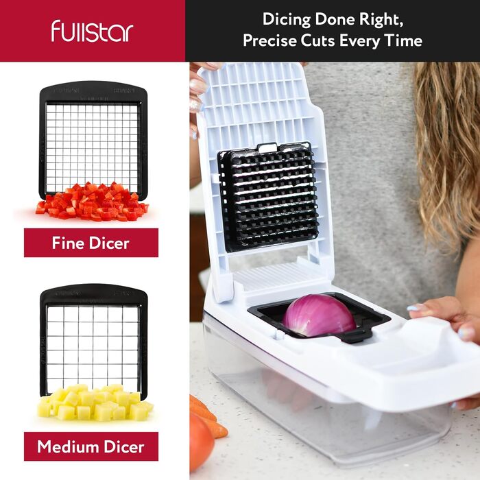 Овочерізка для овочів 9-в-1 біла fullstar