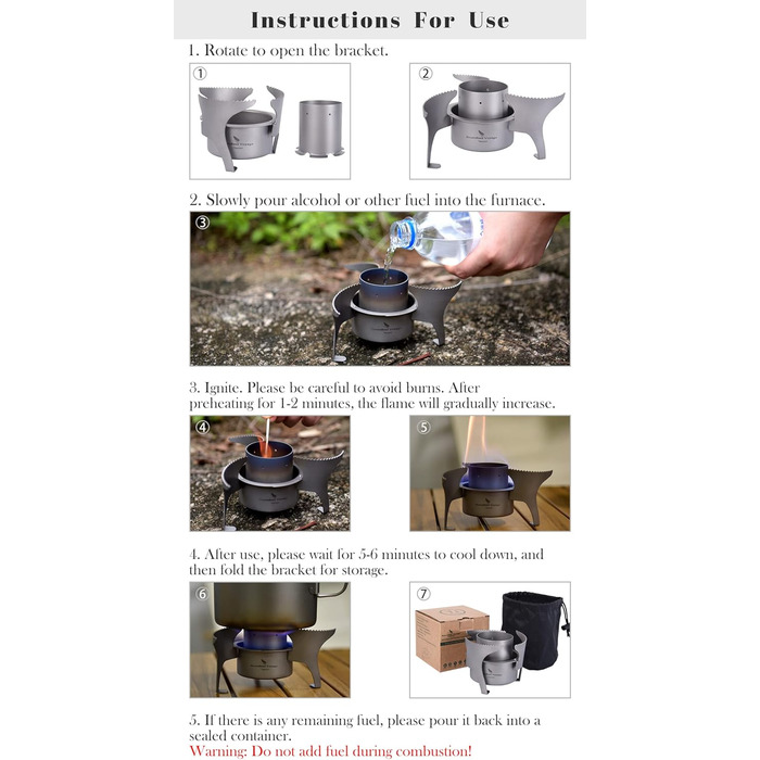 Зовнішня титанова піч зі складними підставками iBasingo