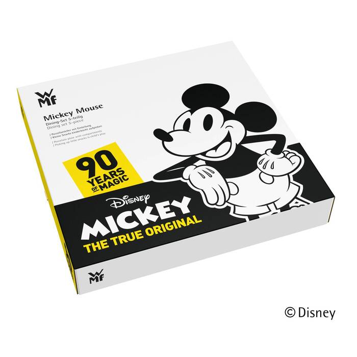 Дитячий набір з тарілки і 4 ножів Mickey Mouse WMF