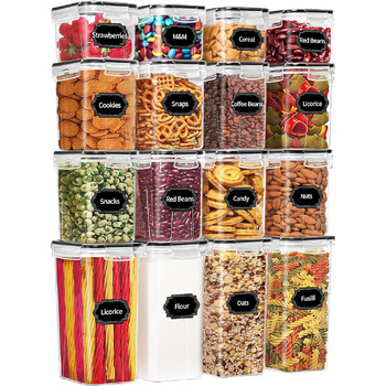 Набір ємностей для зберігання, 16 предметів, Skroam