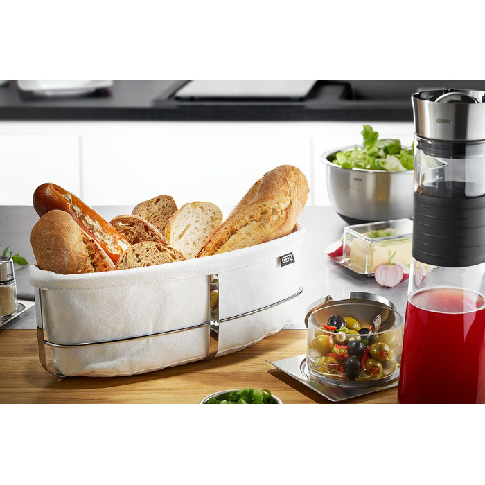 Хлібниця овальна біла Brunch Gefu