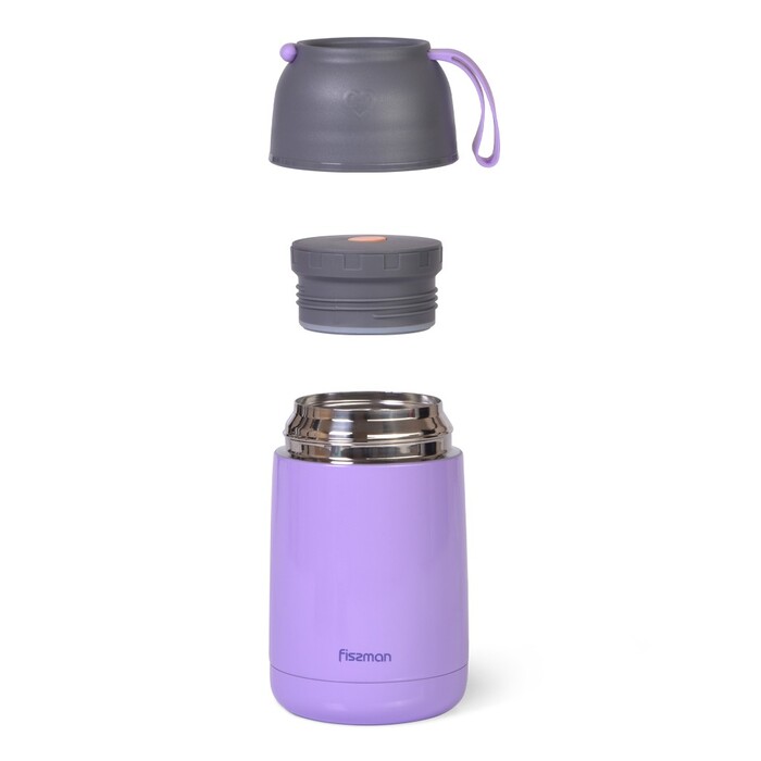 Термос для їжі Fissman 620 мл ліловий (9638)