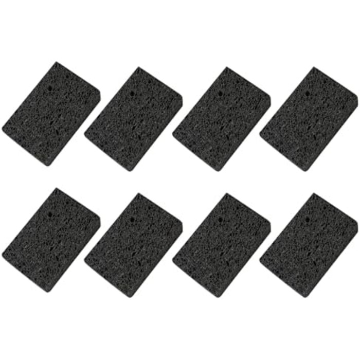 Набор губок для мытья посуды 8 шт 7 х 11 х 2 см черный Dawwoti