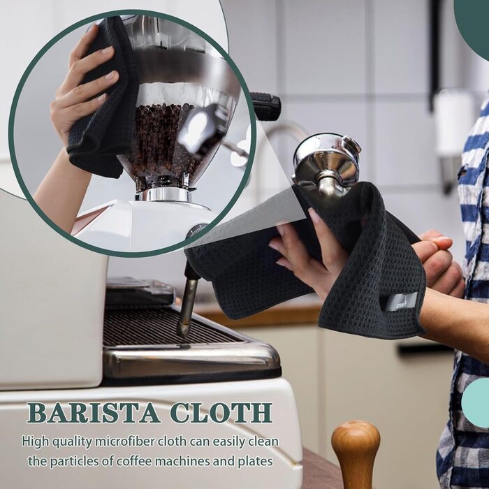 Кухонні рушники VIVOTE, рушники для гостей, подарункові, 40x60 см, 2 шт., м&39які кухонні рушники, абсорбуючі рушники (чорні 12)