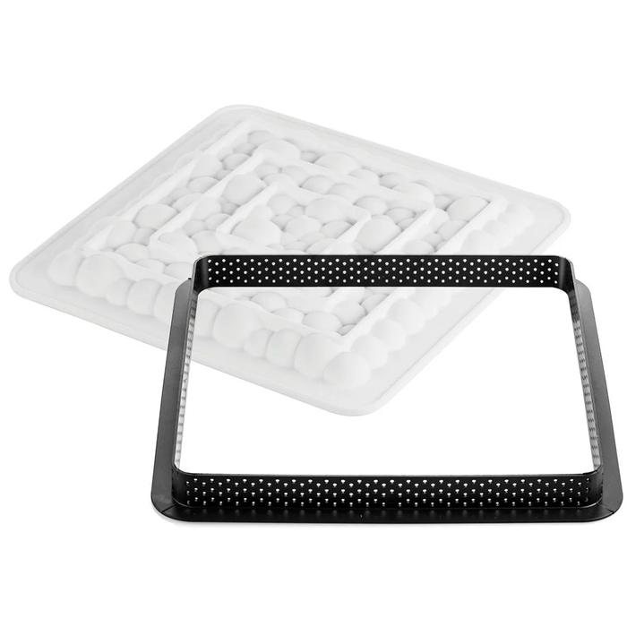 KIT TARTE RING BUBBLE 200x200 MM Форма из резины