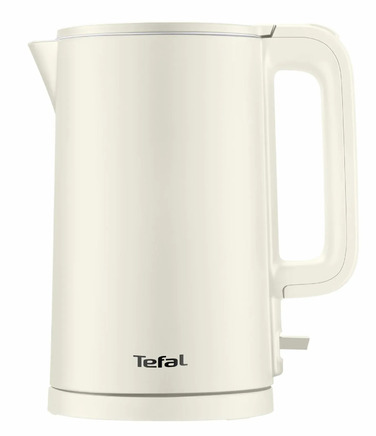 Tefal Електрочайник Thermo Protect, 1.5л, пластик, нержавіюча сталь, світло-бежевий