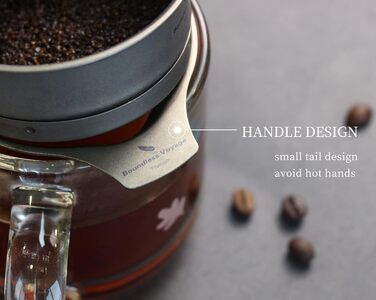 Безмежна подорож Титановий сітчастий фільтр для кави Pour Over Безпаперовий повільний крапельний кавовий фільтр Багаторазова крапельниця для кави на відкритому повітрі для кемпінгу Ti6001P (тільки підставка для фільтра (4 шт. ))