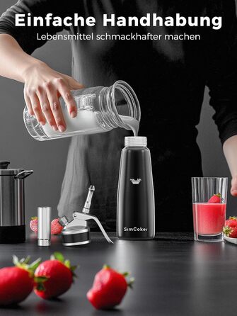 Диспенсер для вершків 500 мл чорний SimCoker