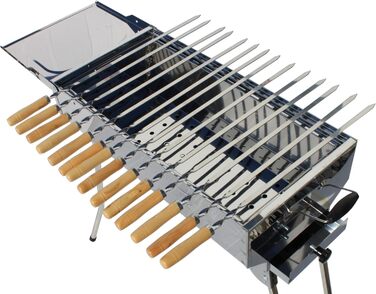 Преміальний портативний магал з ящиком для попелу, шампурами та решіткою Andreas Dell