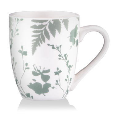 ARDESTO Чашка Capri, 320мл, порцеляна, біло-зелений