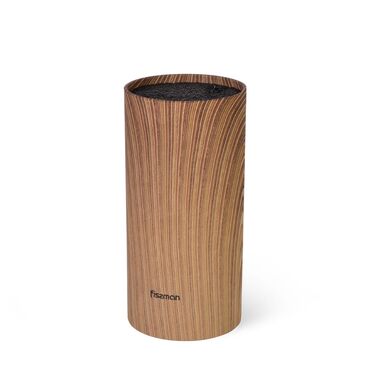 Підставка для кухонних ножів та ножиць Fissman 11x22 см кругла ДЕРЕВО (2880)