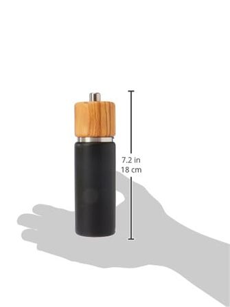 Древесина бука , Регулируемый мелкий или крупный помол , Керамическая мельница Zassenhaus Сделано в Германии , Ручная мельница для перца , Уже предварительно заполненная , Головка из оливкового дерева